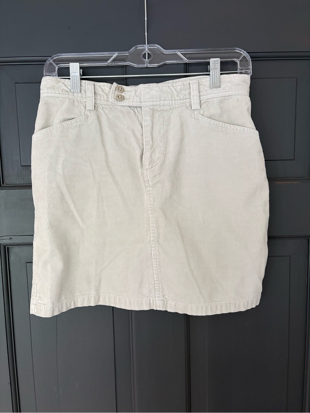 Ralph Lauren Cream Corduroy Mini Skirt